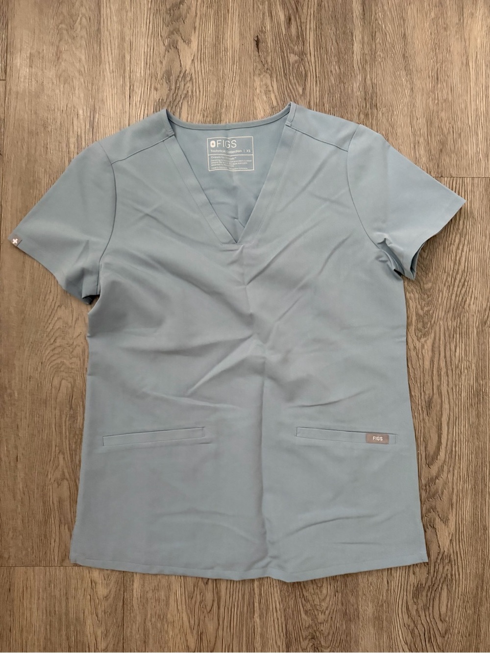 Dusty Blue Casma Scrub Top & Yola Scrub Pants
